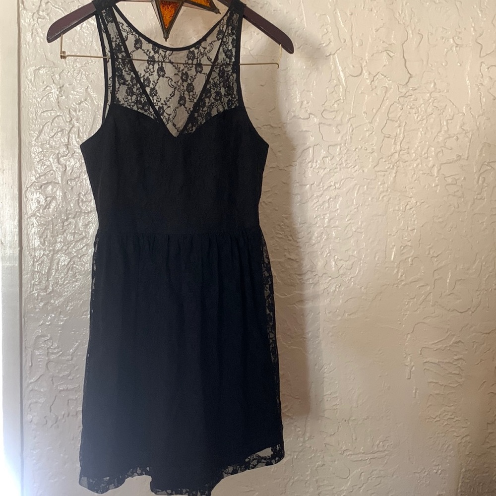 Black lace dress